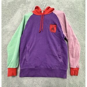 Teddy Fresh hoodie mens size Small color block streetwear sweatshirt pullover‎
